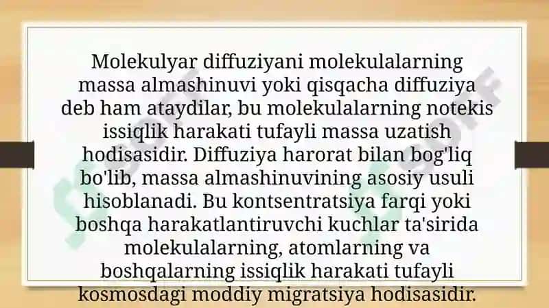 Molekulyar diffuziya 3