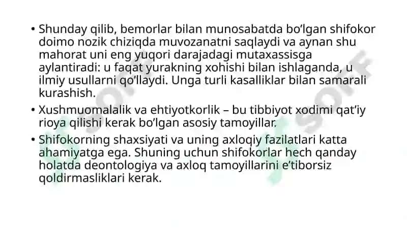 Farmatsevtik deontologiyaning tamoyillari. 3