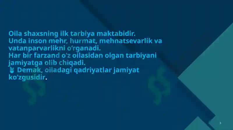 Vatan taraqqiyotiga men ham mas’ulman: Oila — jamiyatning asosiy bo‘g‘ini Ergasheva shohista 3