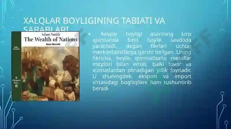 Klassik iqtisodiy maktabning rivojlantirish 3
