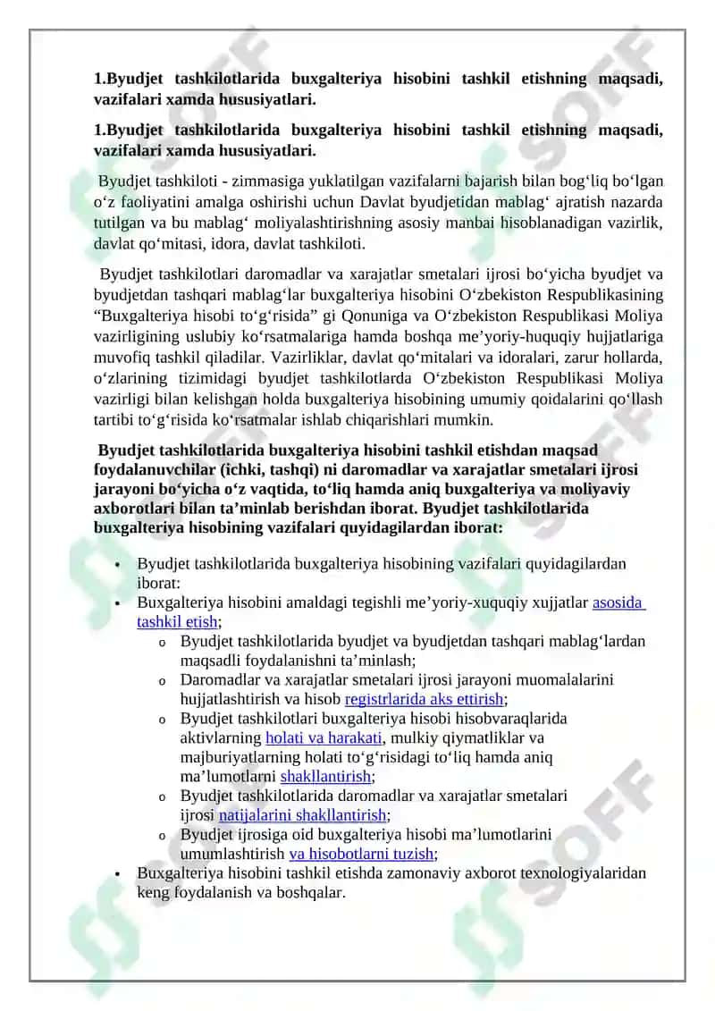 Byudjet Tashkilotlarida Byudjet Hisobini Tashkil Etish 3