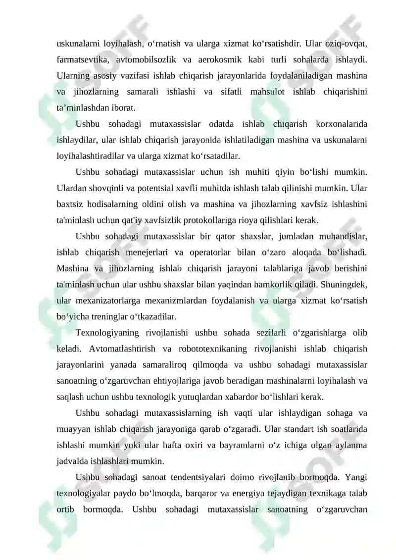 Dastgohlarni otdelelka qilish va ekspluatatsiyaga topshirish 3