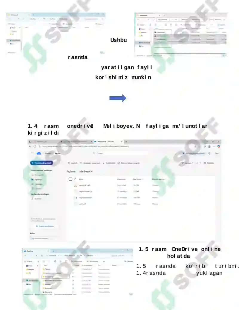OneDrive dasturida ishlash 3