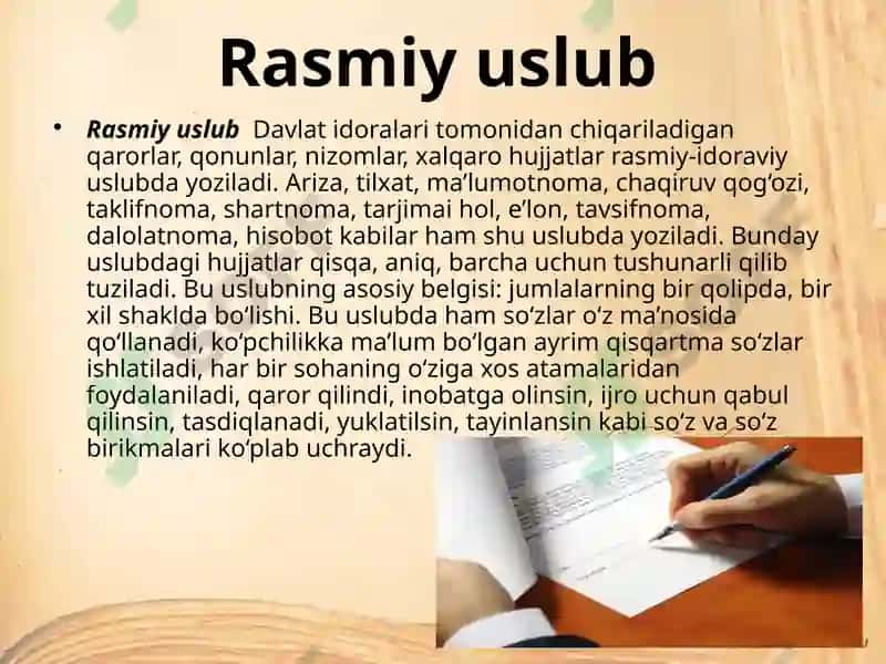 Nutq uslublariga oid manbalar bilan ishlash 3