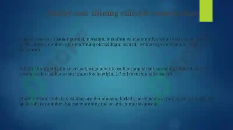 Badiiy asar tili 3