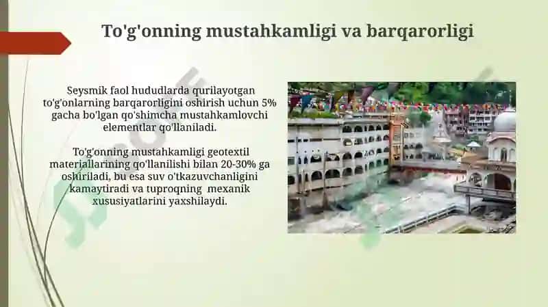 To'g'onlar qurilish texnologiyasi 3