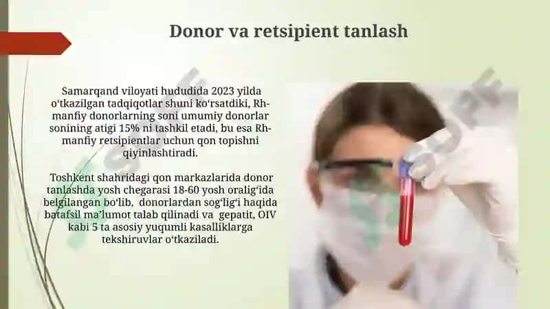 Gemostaz.Qon guruhlari.Rezus faktor.Qon quyish asoslari 3
