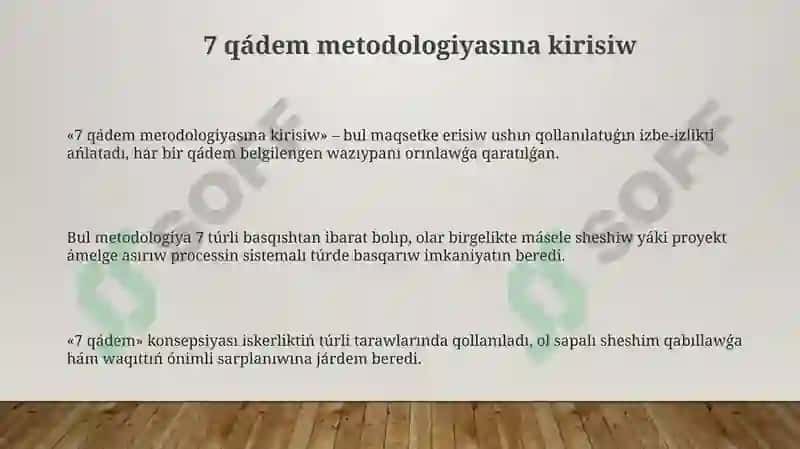 7 qádem metodologiyasi 3