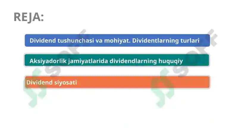 Aksiyadorlik jamiyatlarini dividend siyosati 3