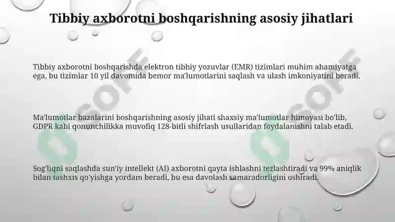 Elektron Tibbiy Yozuvlar (EMR) Tizimlari 3