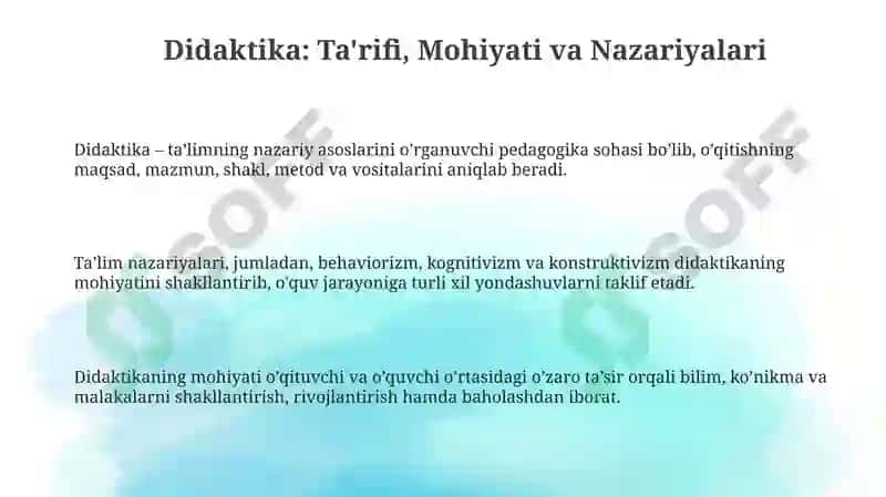 Didaktika-ta'limnazaryasi.Ta'limmetodlari 3