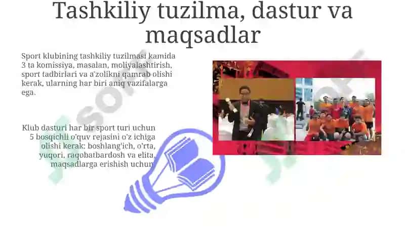 Sport turlari boʻyicha to'garaklarni tashkil qilish va oʻtkazish 3
