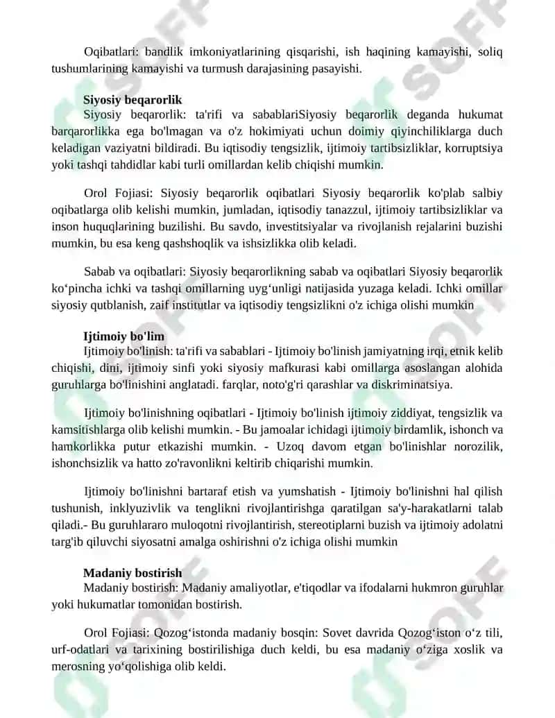 Orol Fojiasi, Sabab Va Oqibatlari 3