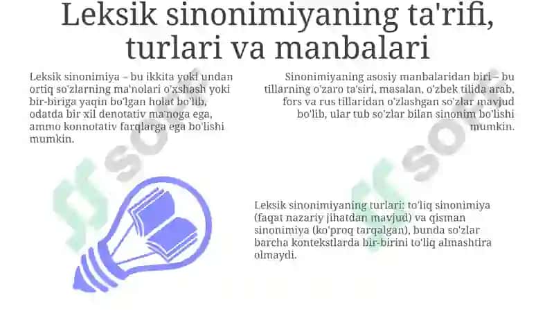Leksik sinonimiya 3