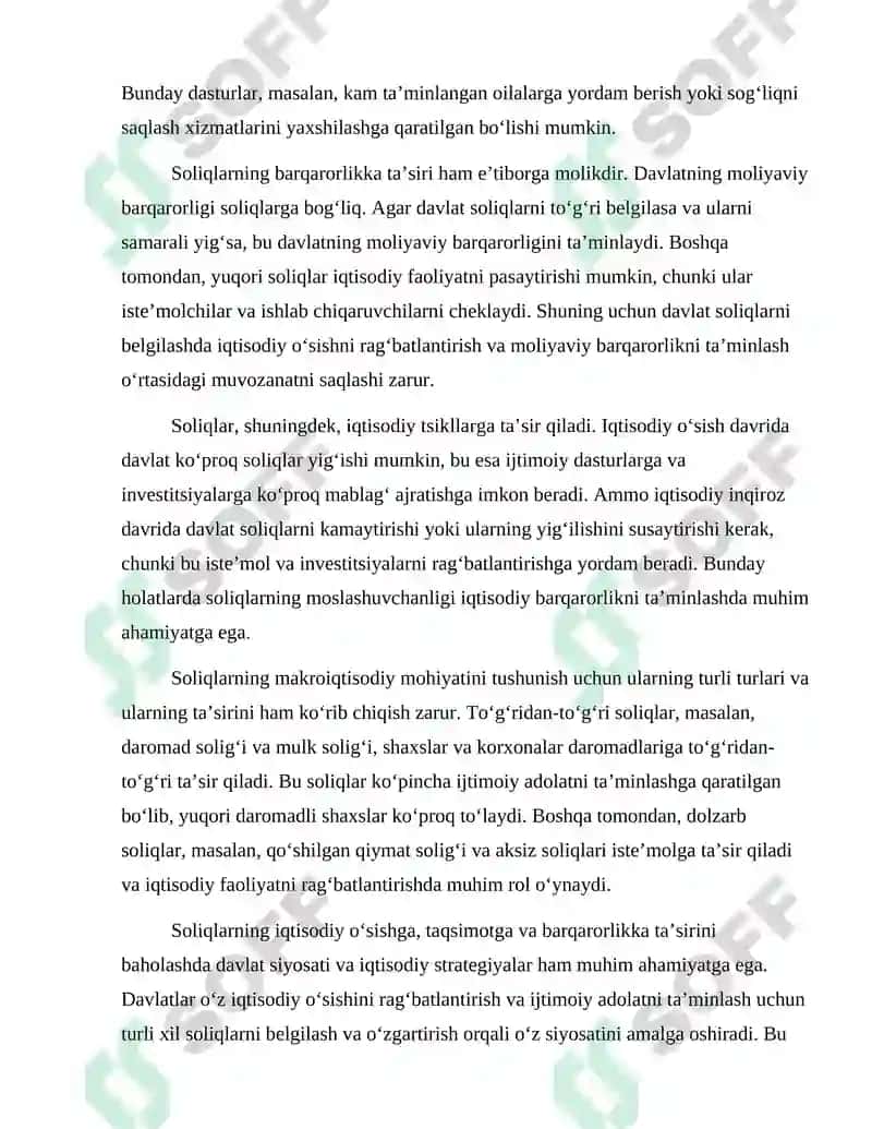Soliqlarning Makroiqtisodiy Mohiyati va Soliq Siyosati 3