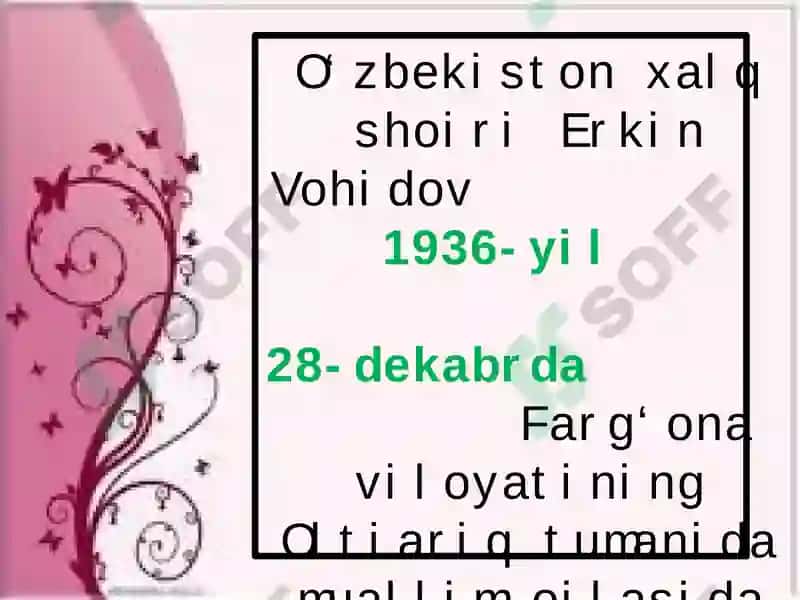 Erkin Vohidov 3