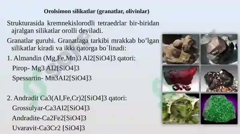 Silikatlarsinfi 3