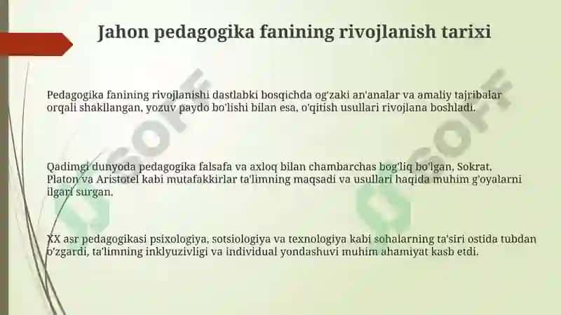 Jahon pedagogikasi 3