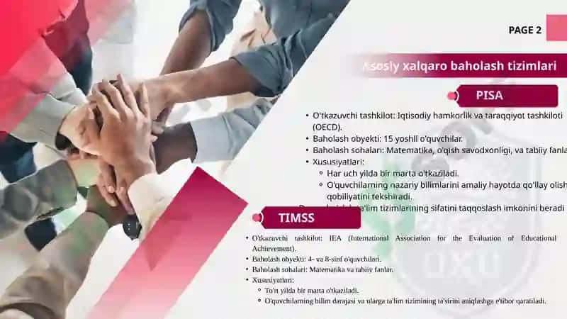 Xalqaro Baholash Dasturlari 3