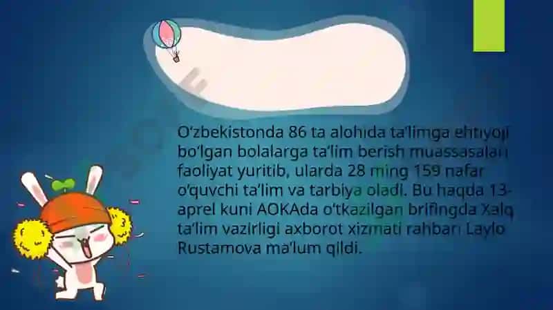 Oʻzbekistondaimkoniyaticheklanganbolalaruchuninklyuzivtaʼlim 3
