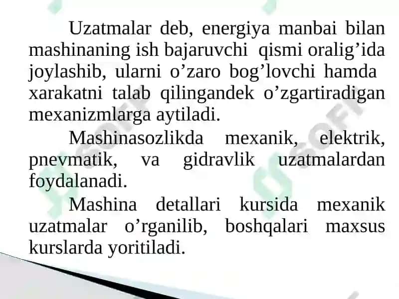 Mexanikuzatmalar, tayanchqurilmalar va birikmalar 3