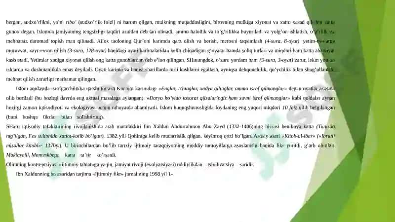Temuriylar davriga oid iqtisodiy g'oyalar 3