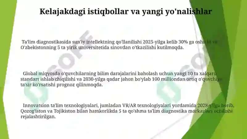 Ta'lim Diagnostikasi 3