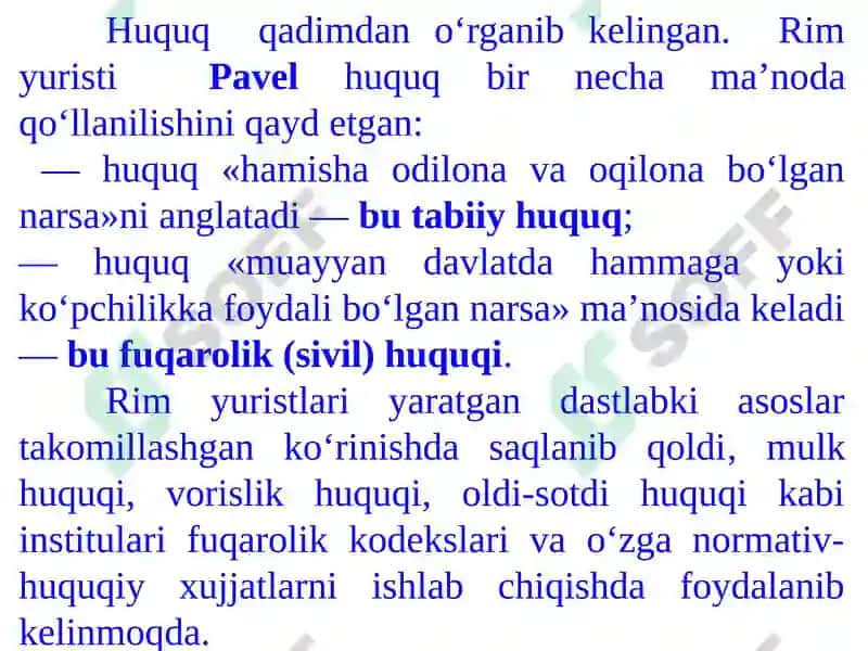 HUQUQ HAQIDAGI TA’LIMOT 3