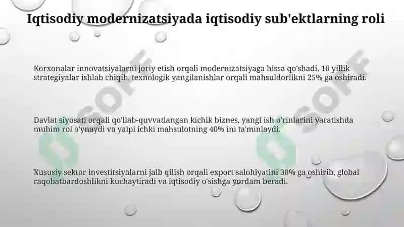 Ekonomik modernizatsiya 3