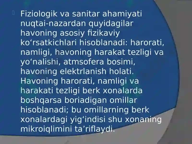 KASALXONA XONALARI MIKROIQLIMINING GIGYENIK AHAMIYATI 3