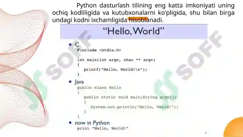 Python dasturlash tiliga kirish 3