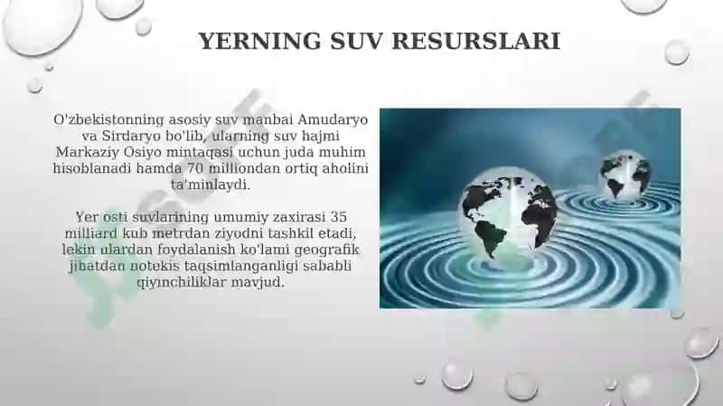Yerning suv resurslari 3