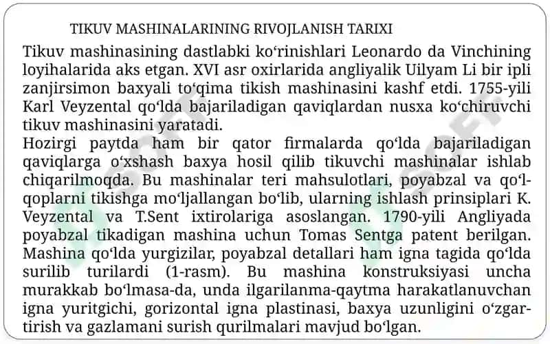 Kengimkoniyatli tikuv mashinalarini ignamexanizmlari 3