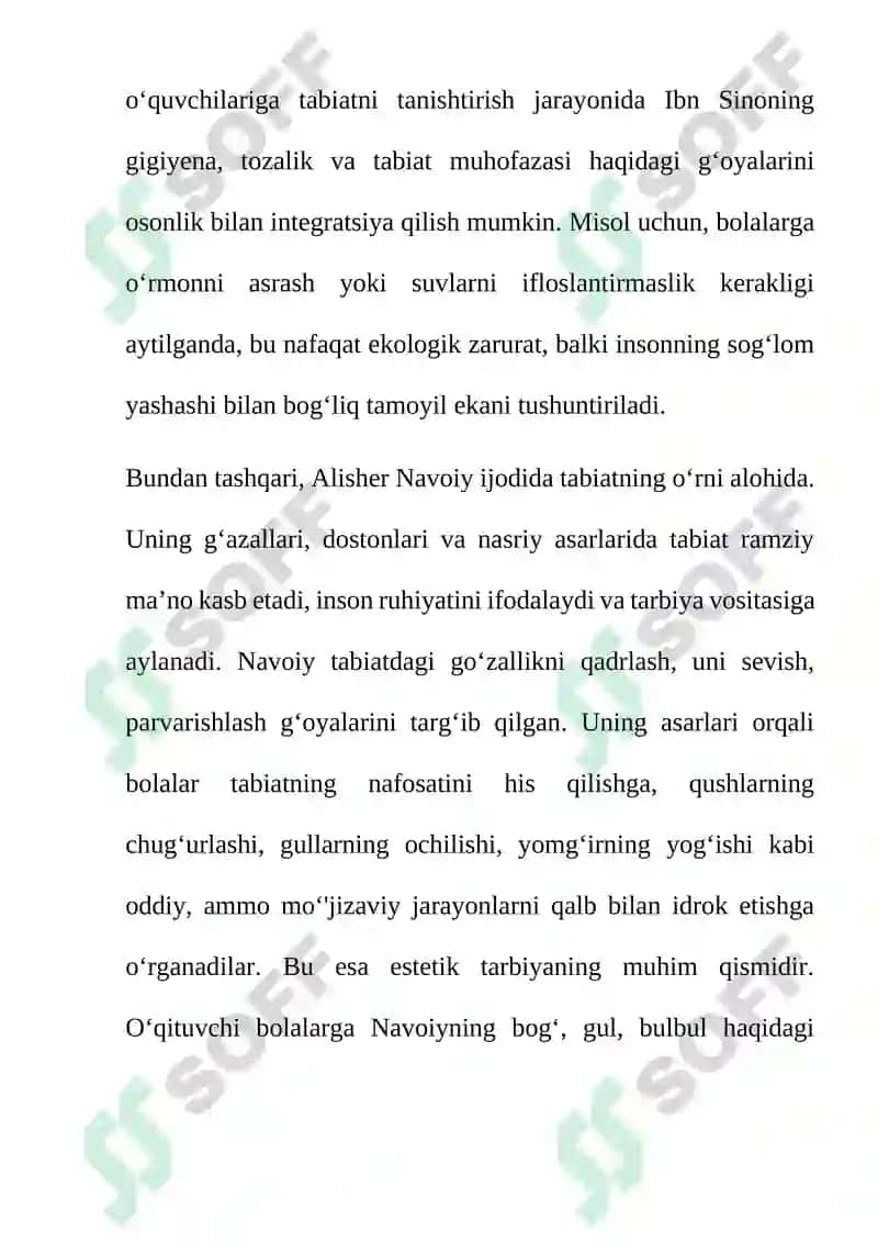 TABIAT BILAN TANISHTIRISHDA MUTAFAKKIRLAR MEROSI 3