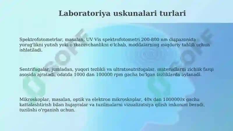 Laboratoriya jihozlari:turlari, ishlash prinsipi va toʻgri foydalanish 3