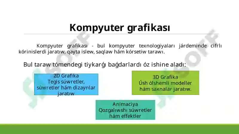 Kompyuter grafikası haqqında túsinik 3