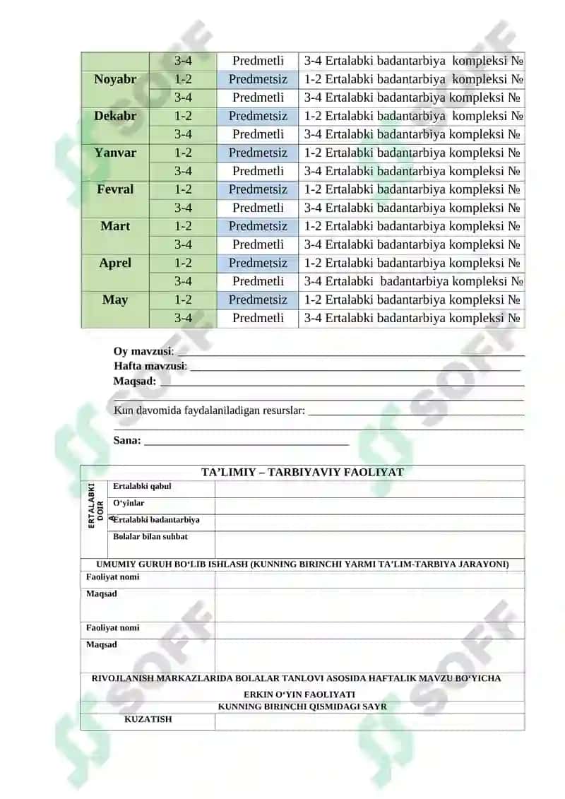 "Ilk qadam" davlat oʻquv dasturi 3