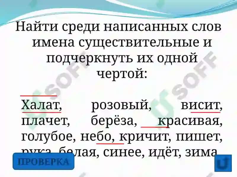Имя существительное 3