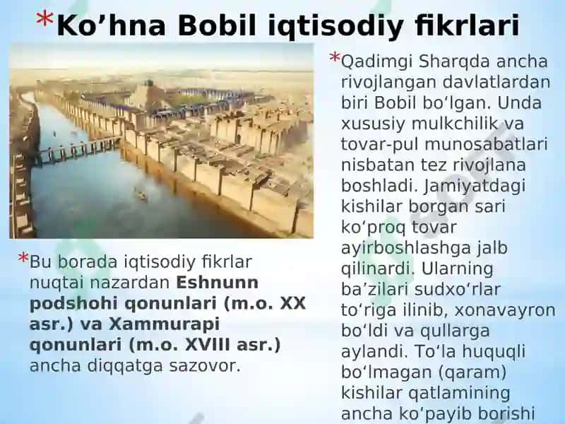 Qadimiy dinlarning iqtisodiy jihatlari 3