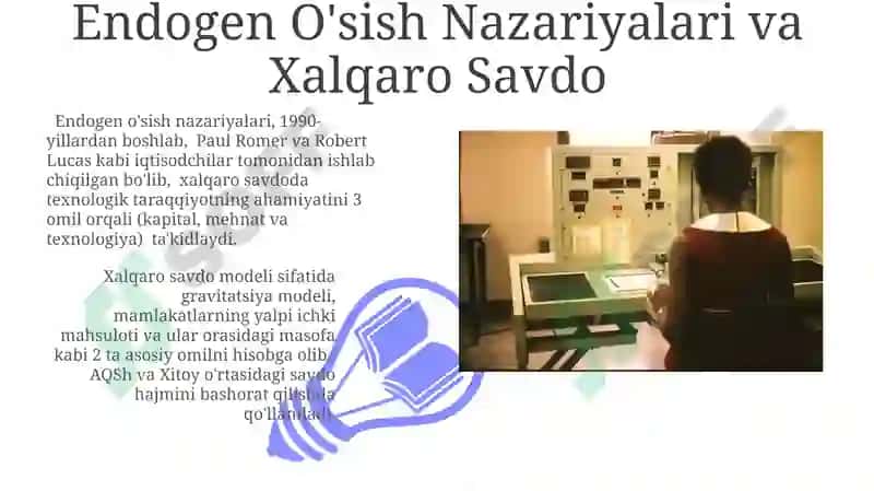 Xalqaro savdoning rivojlanish nazariyalari va modillari 3