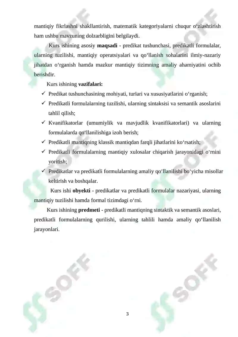 Predikatlar. Predikatli formulalar. 3