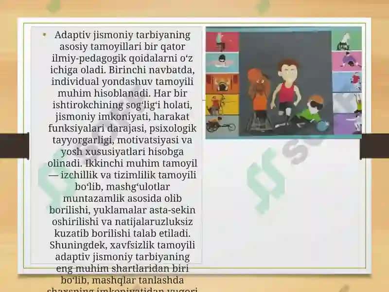 Adaptiv jismoniy tarbiya buyicha urganish usullari 3