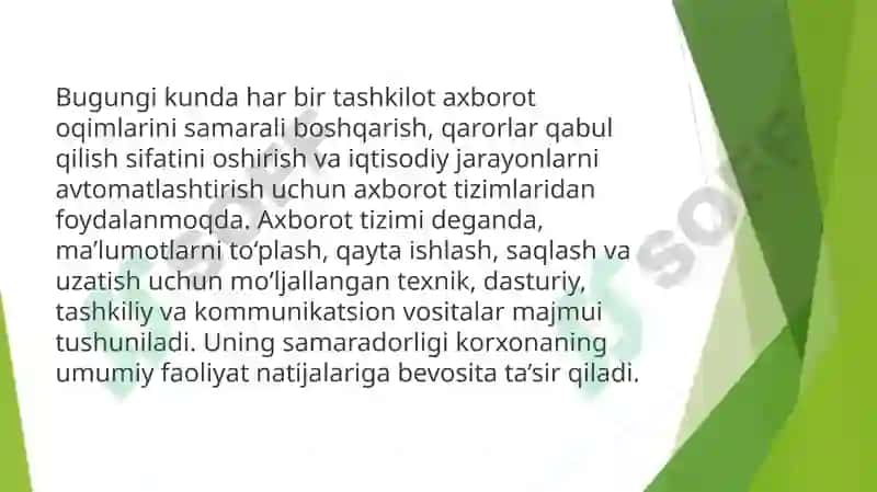 Axborottizimlar 3