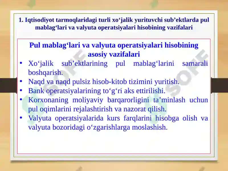 Pul mablag’lari va valyuta operatsiyalari hisobi 3