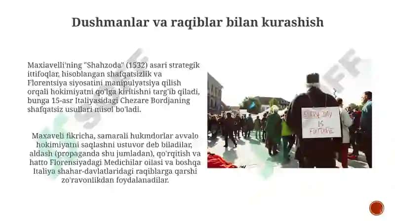 Nikkolo Makiavellining Hukumdor asari 3