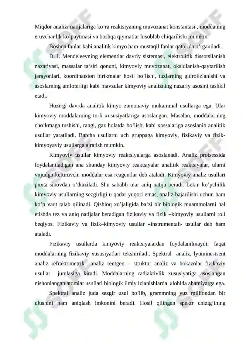 Analitik kimyo fani va uning usullari 3