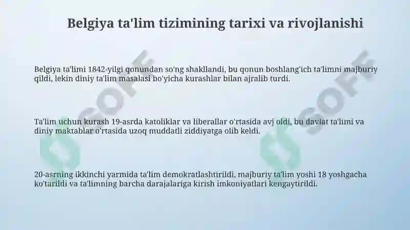 Belgiya ta'lim tizimi 3