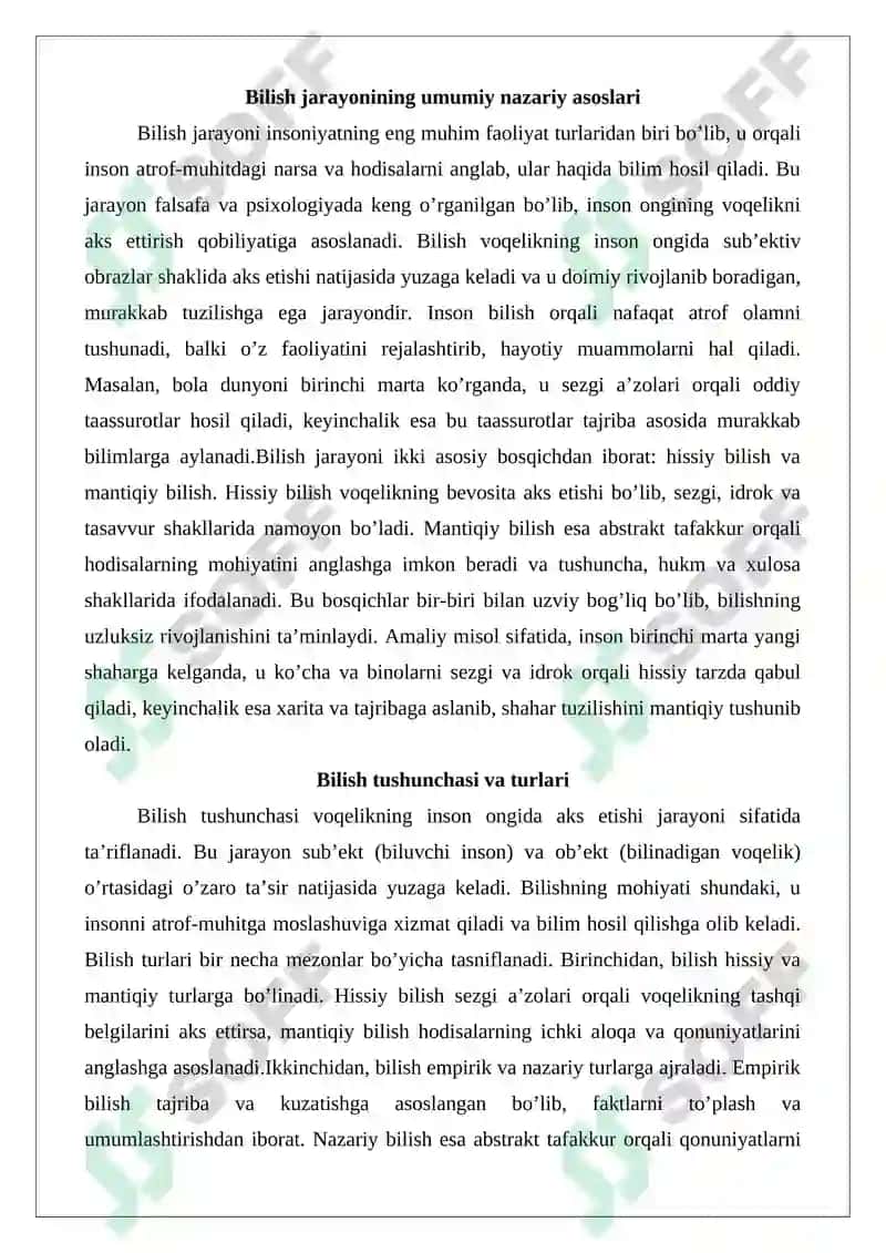 Murakkab bilish jarayoni 3