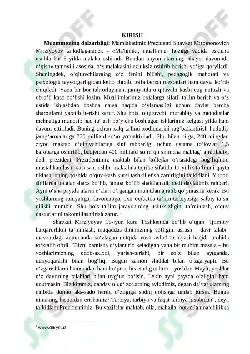 KICHIK MAKTAB YOSHIDAGI O’QUVCHILARNI O’QUV  FAOLIYATIDA O’ZINI O’ZI NAZORAT QILISHNING RIVOJLANISHI 3