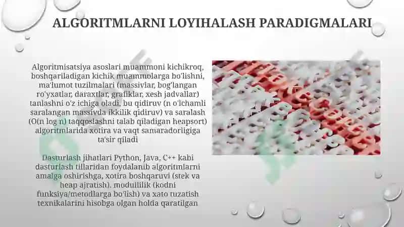 Algoritmlashtirish va dasturlash asoslar 3